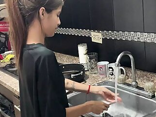 teases stepsister
